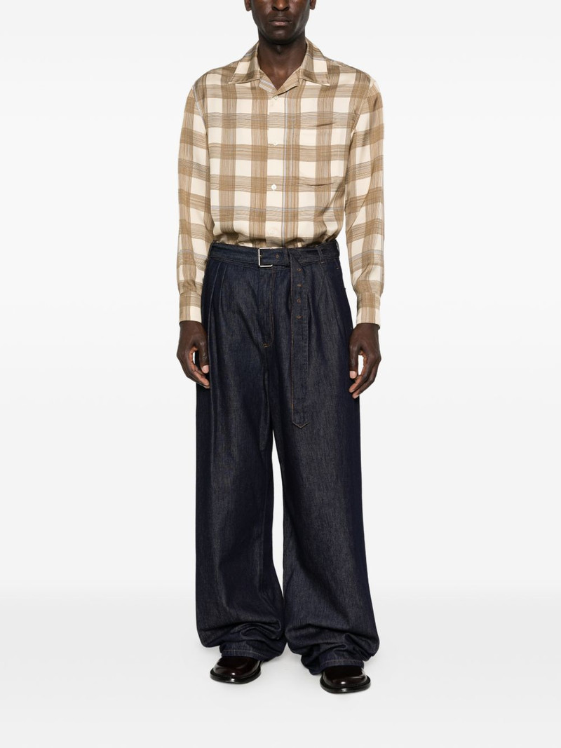 Jil Sander check-print shirt outlook