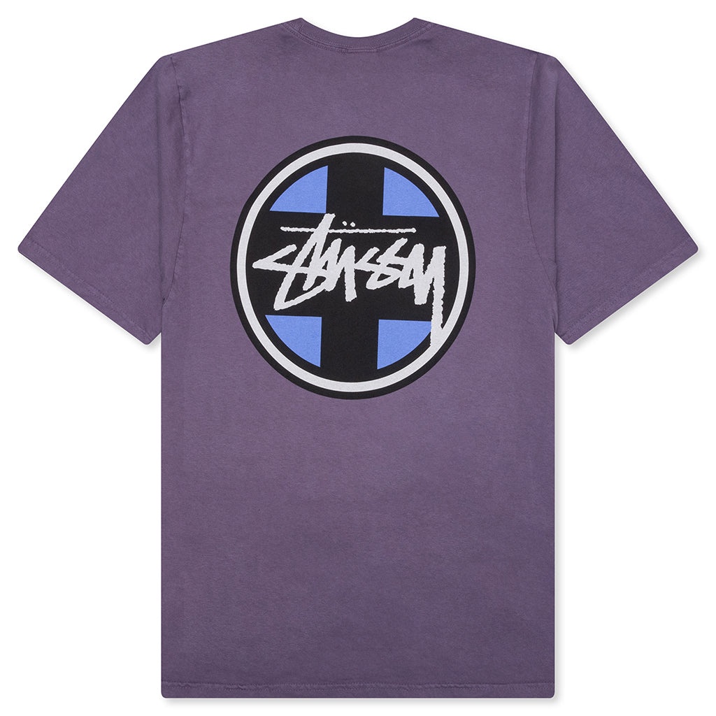 CROSS DOT PIGMENT DYED TEE - GRAPE - 2