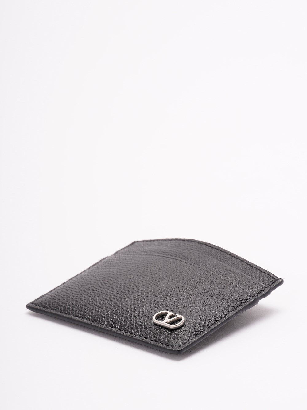 `VLogo Signature` Leather Card Holder - 3