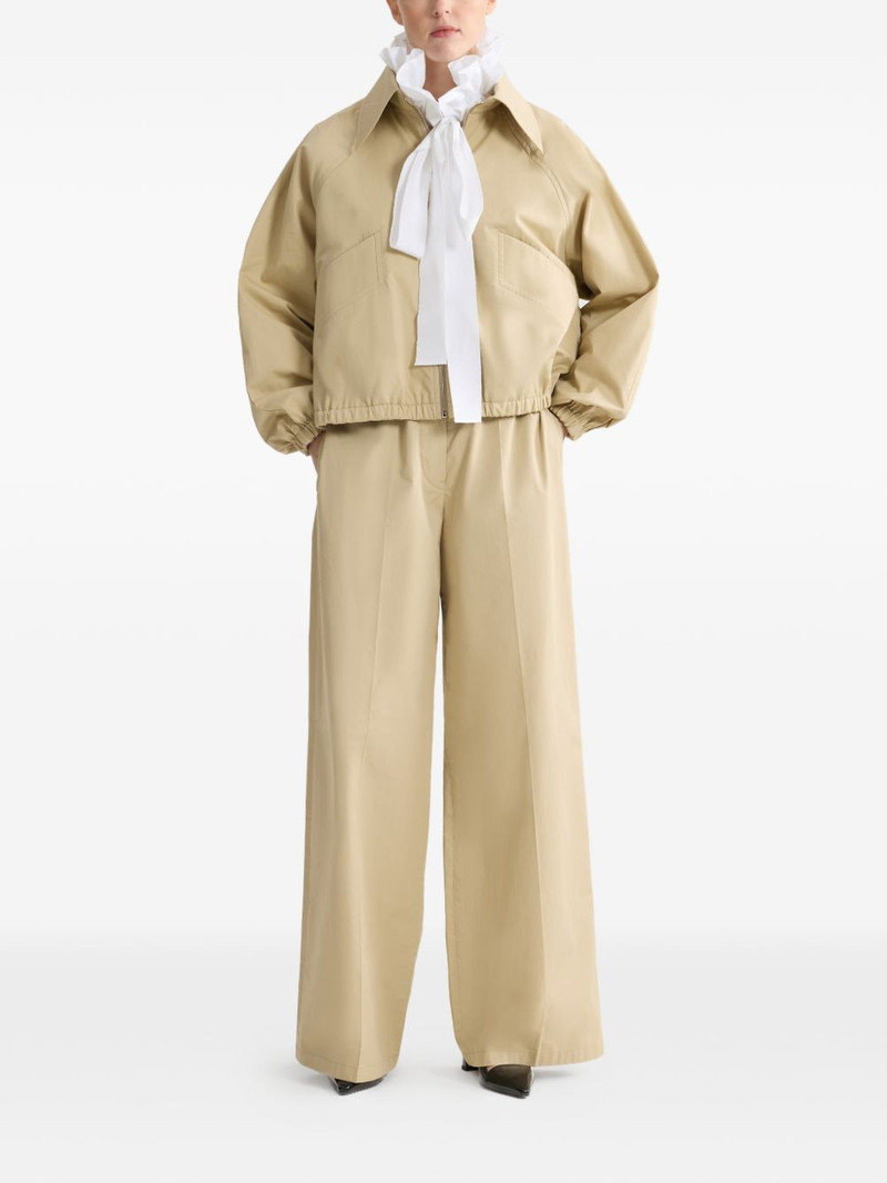 PATOU zipped collared bomber jacket outlook