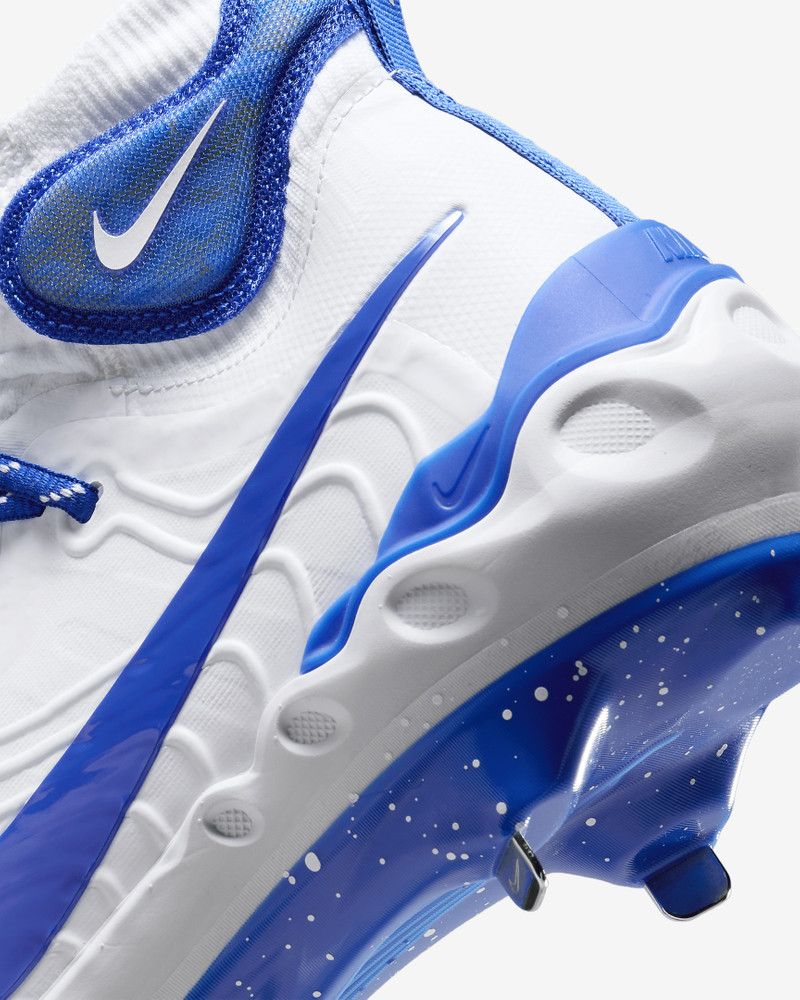 NEW Nike Alpha Huarache NXT Metal Baseball Cleats DJ6517-105 Size 7 White Blue Amazon.com | Nike Alpha Huarache NXT Men main image 4