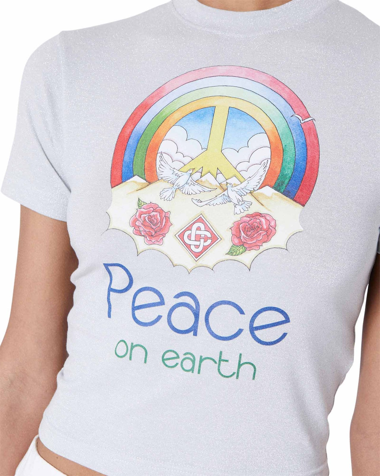 Peace On Earth Cropped T-Shirt - 4
