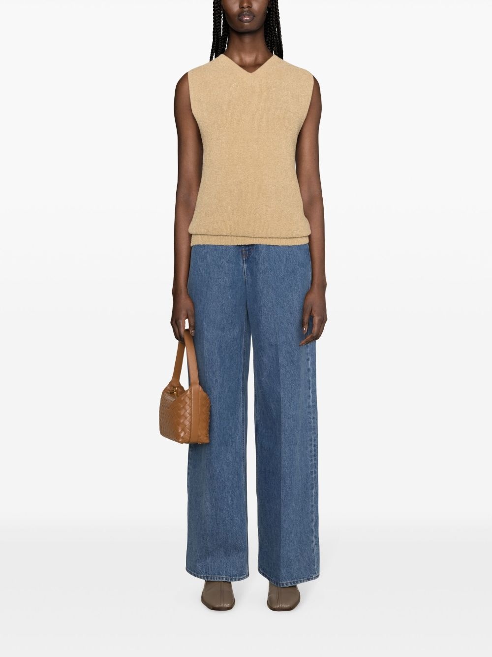 high-rise wide-leg jeans - 2