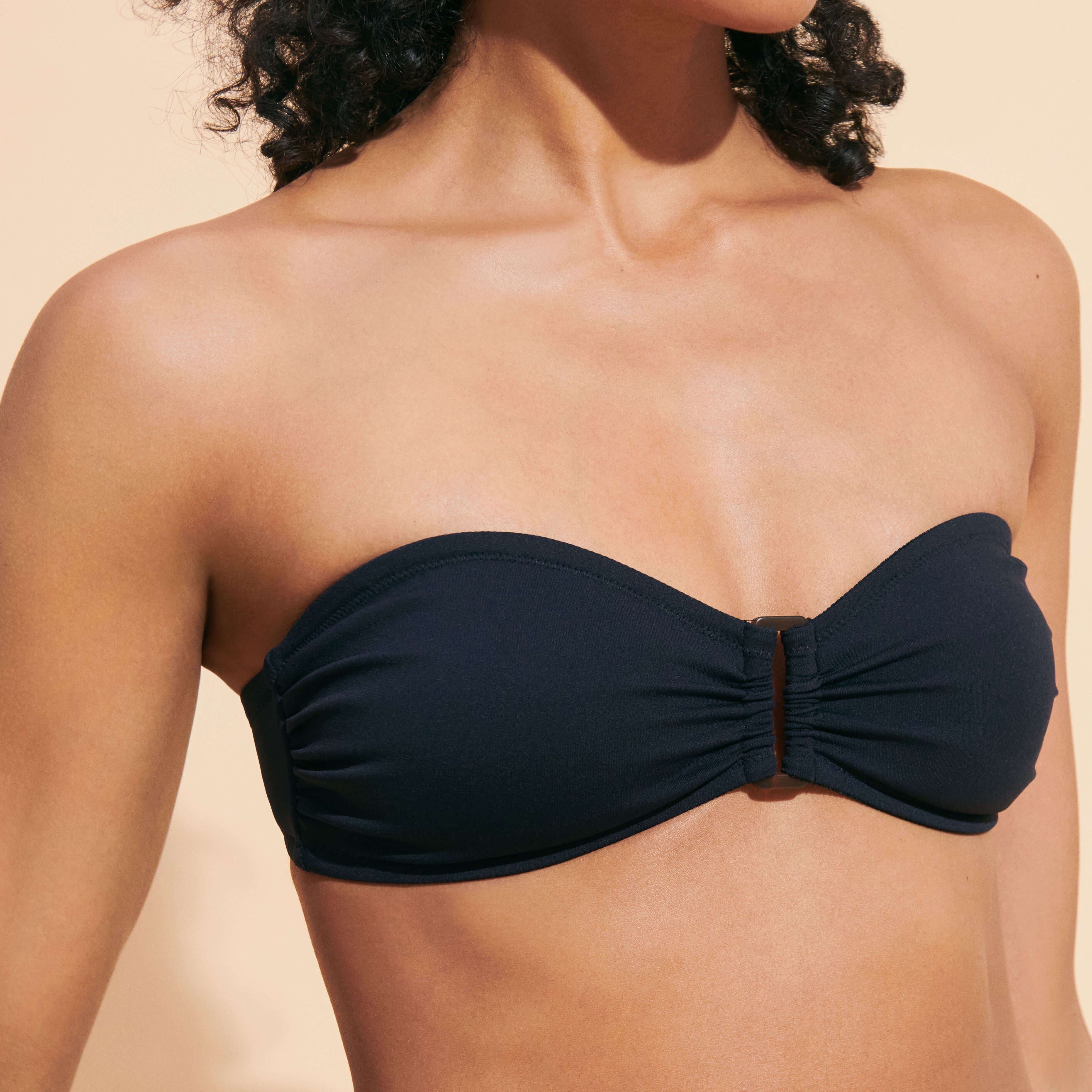 Women Bandeau Bikini Top Solid