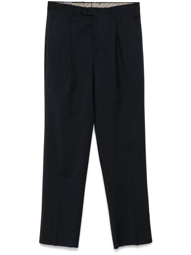 pleat-detailing wool trousers 1