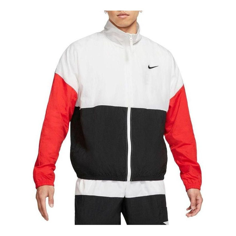 Nike Starting 5 Basketball Jacket Coat Full Zip 'Black Red White' CW7348-101 - 1