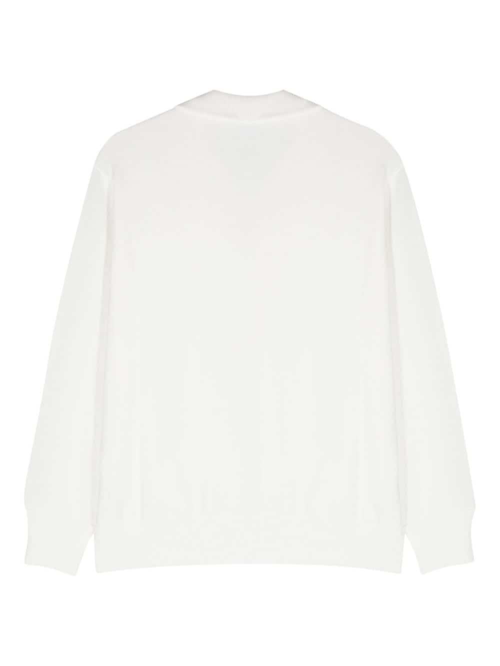 embroidered-logo zipped sweatshirt - 4
