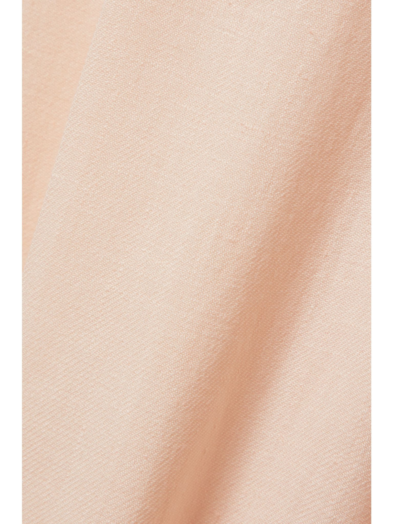 Nyack pleated linen and wool-blend wide-leg pants Cream - 5
