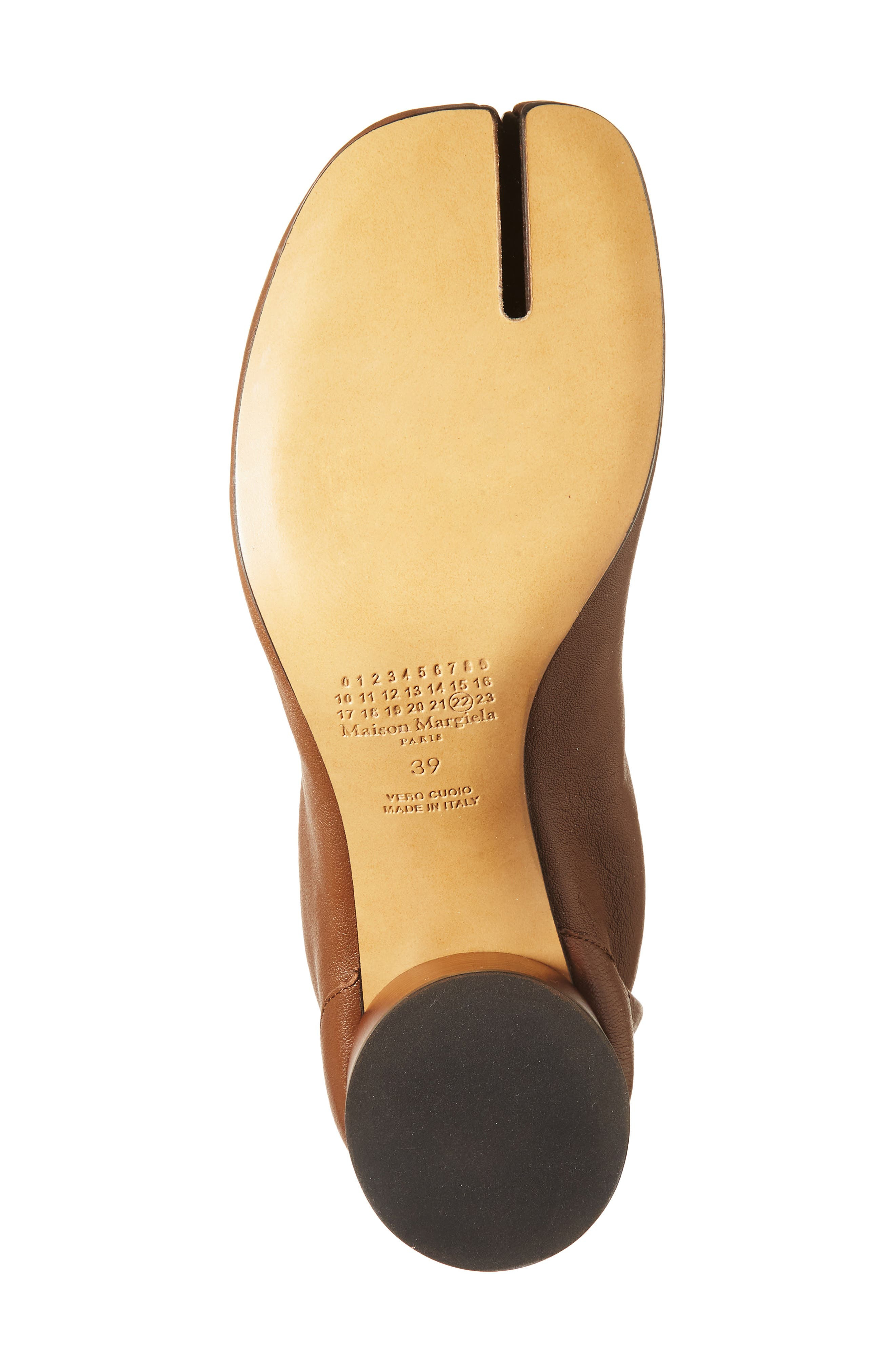 Maison Margiela Tabi Leather Boot in Warm Coffee at Nordstrom - 6
