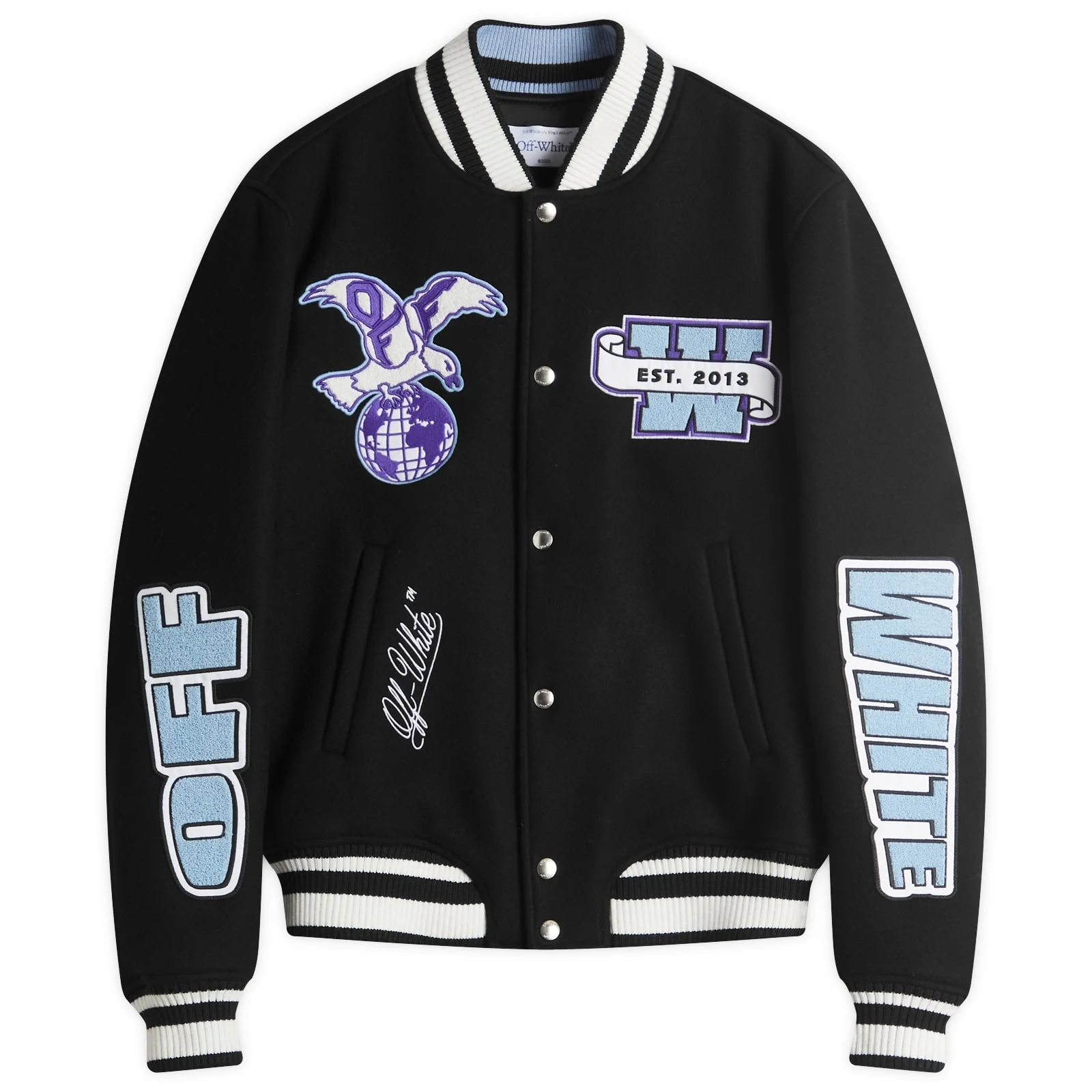 Off-White Eagle Wool Varsity Jacket - 1