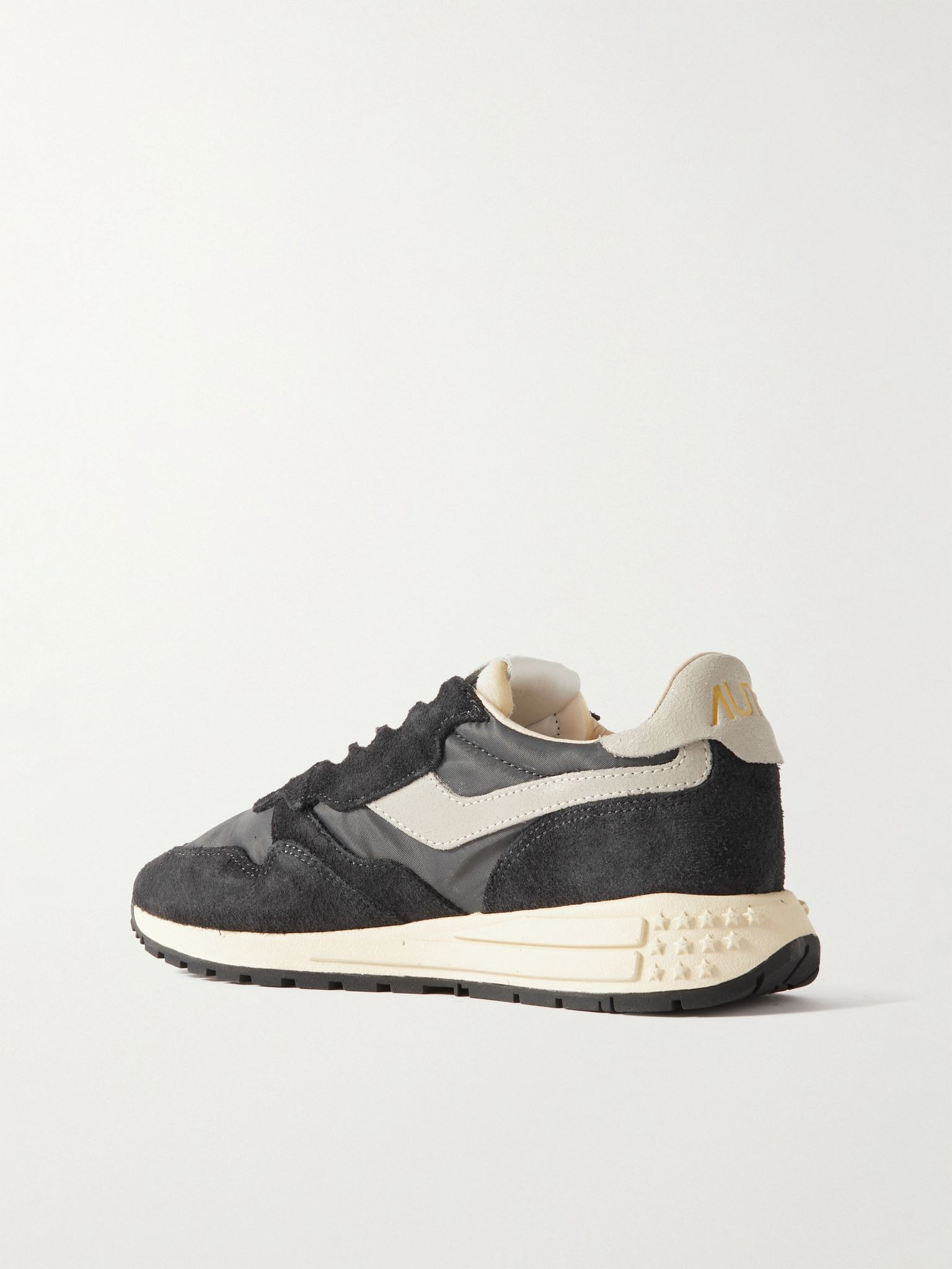 Reelwind Low suede and shell sneakers Black - 3