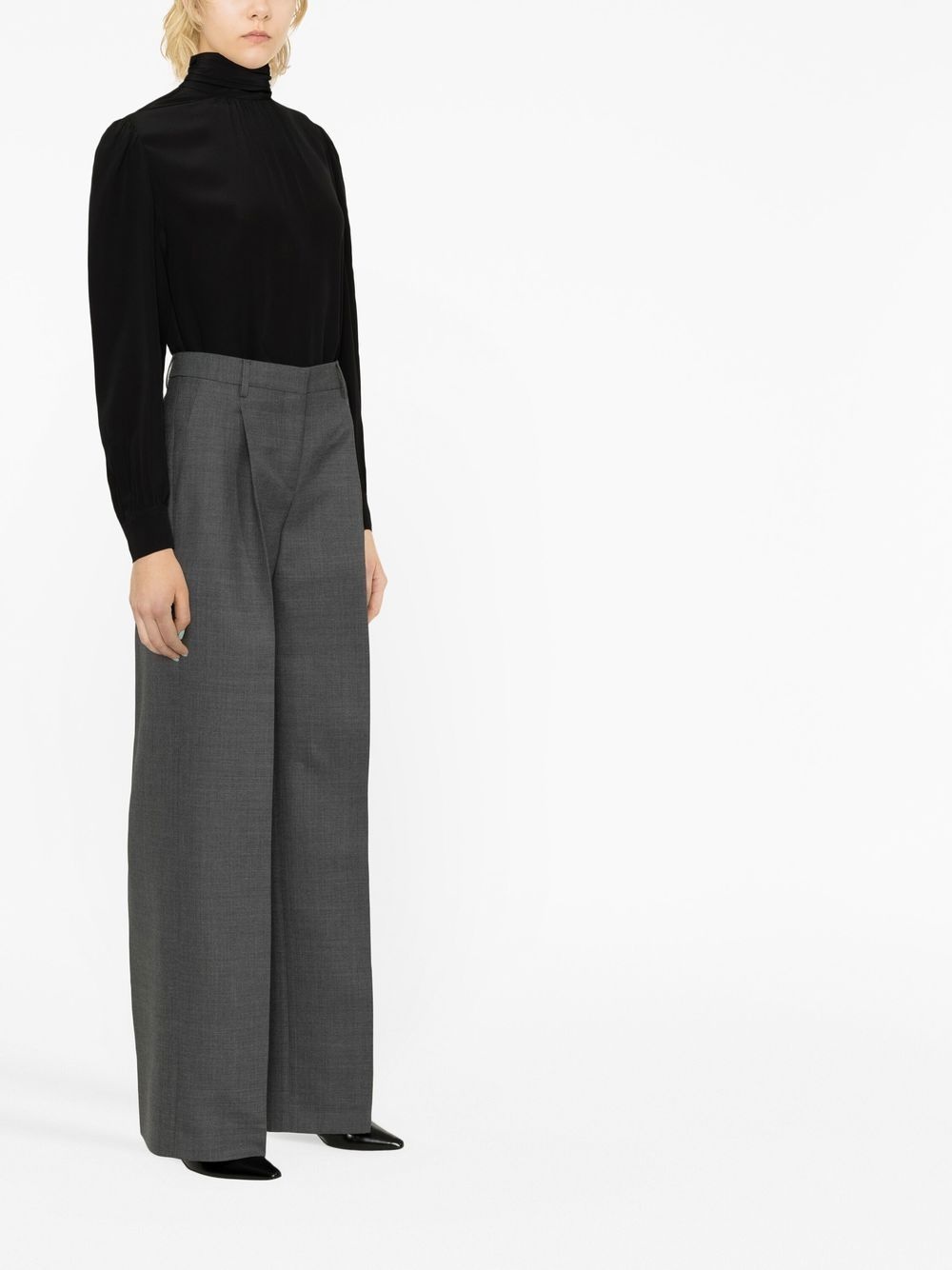 straight-cut tailored trousers - 4