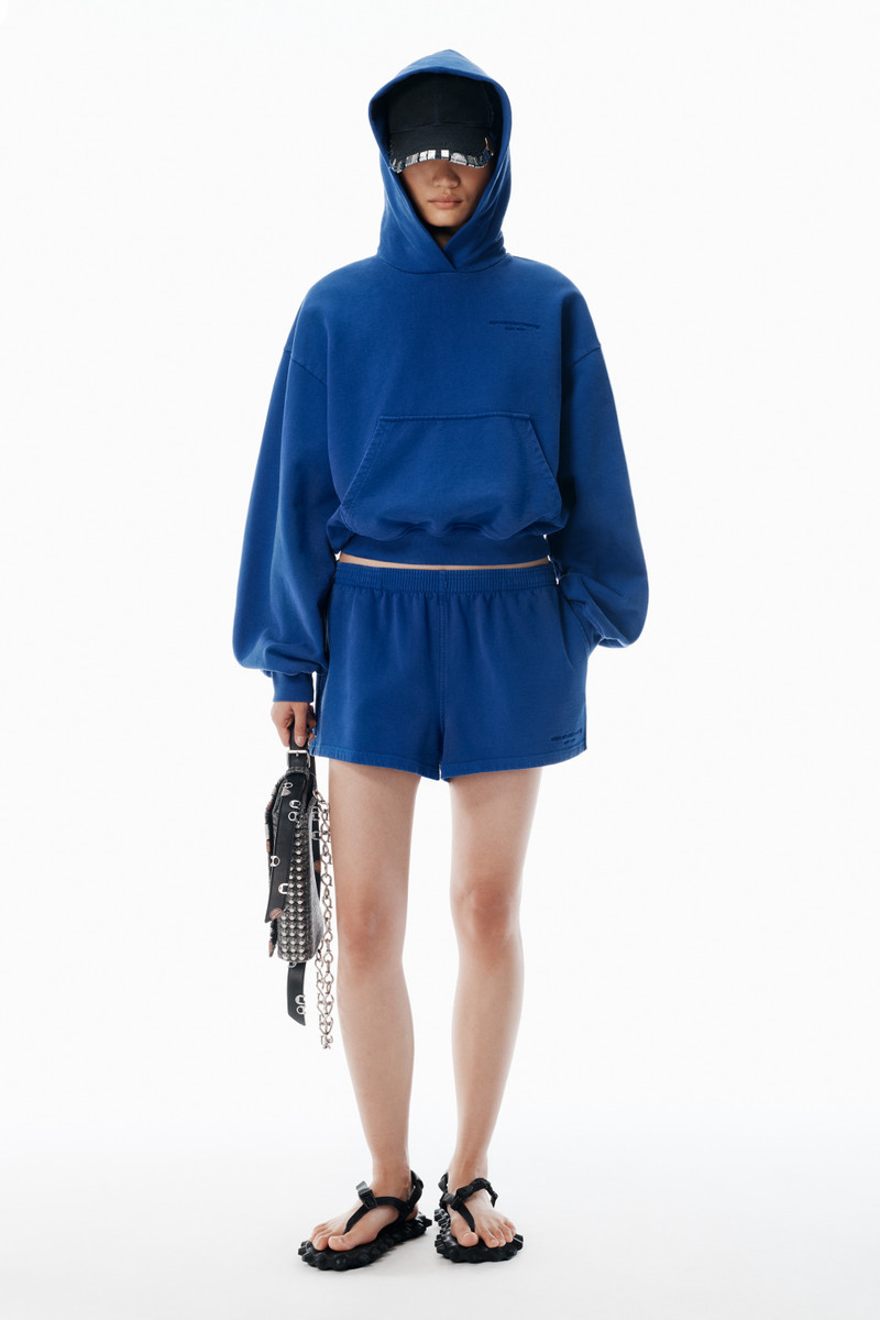 Alexander Wang Blue Bubble Logo Hoodie outlook