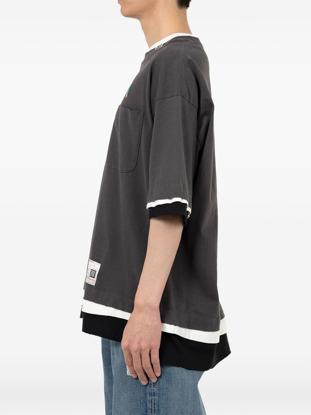 layered pocket T-shirt - 3