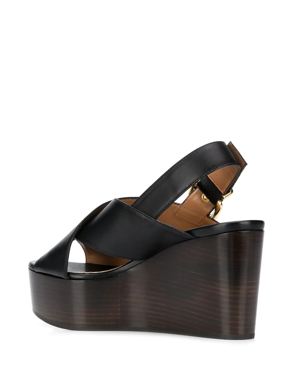 crossover straps wedge sandals - 3