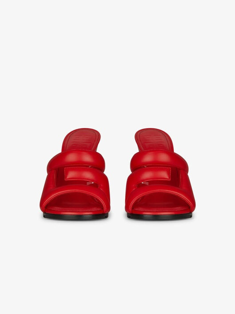Givenchy G WEDGE SANDALS IN LEATHER outlook