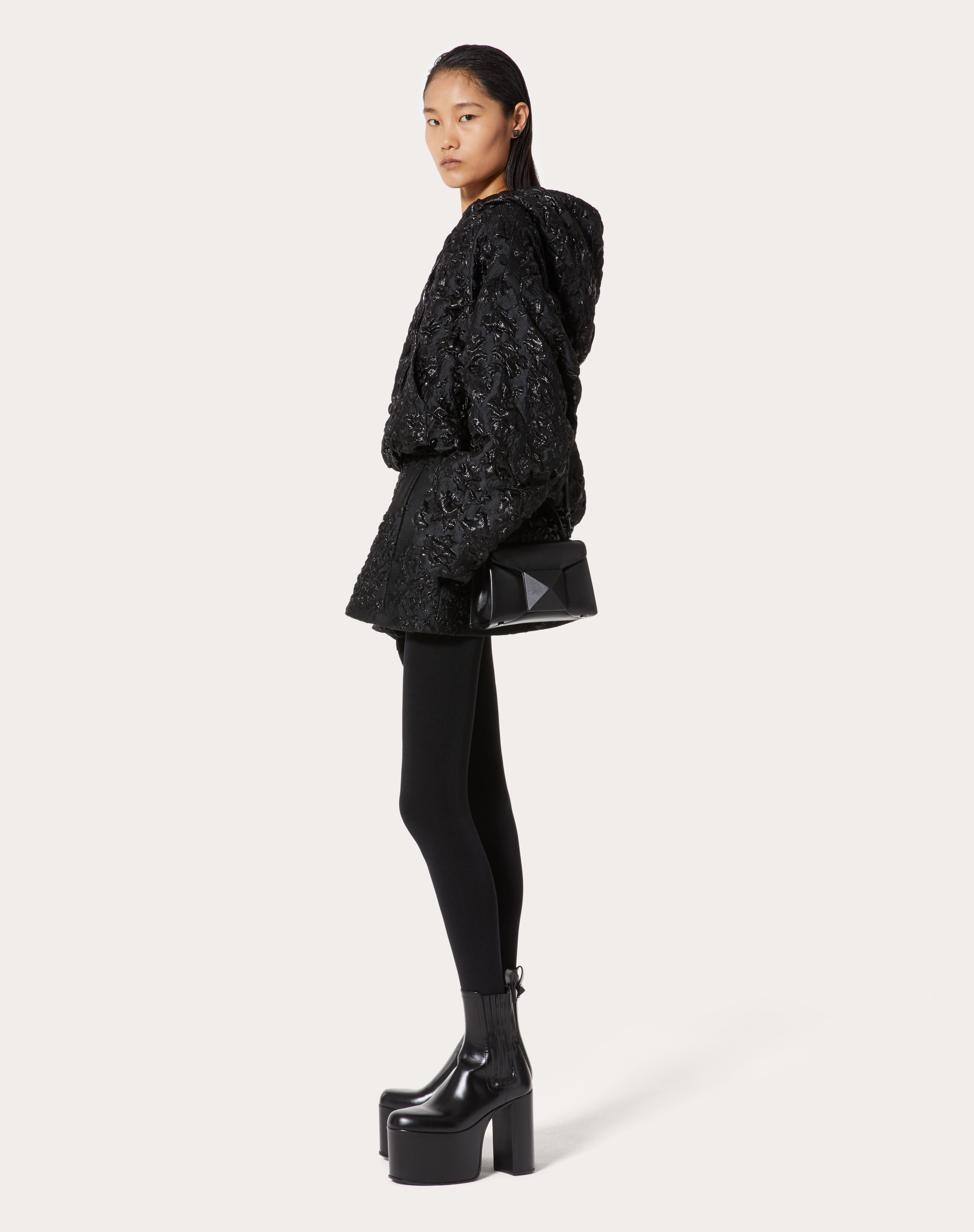 JACQUARD PEACOAT - 2