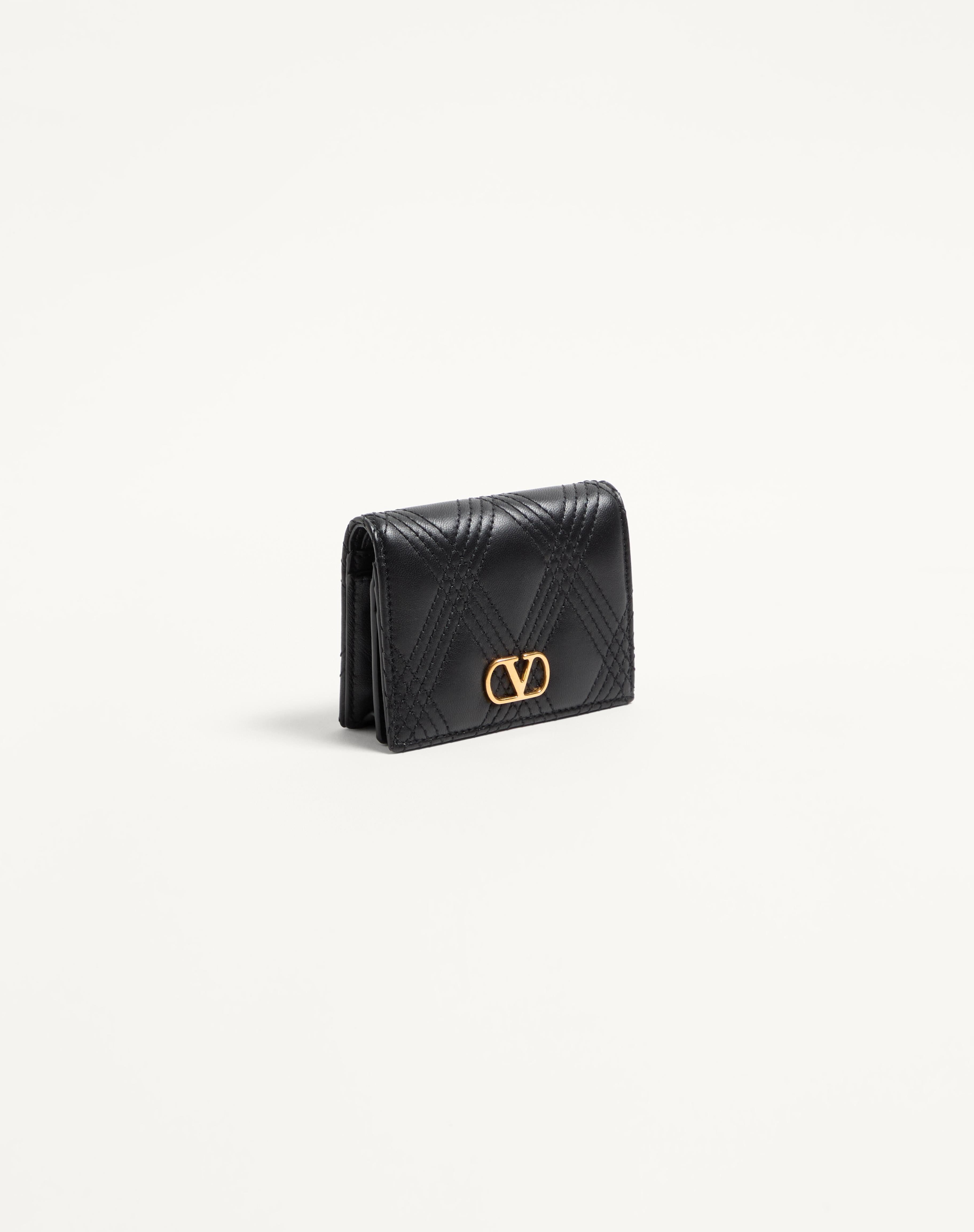 VALENTINO GARAVANI QUILTIE 67 WALLET IN QUILTED NAPPA LEATHER - 4
