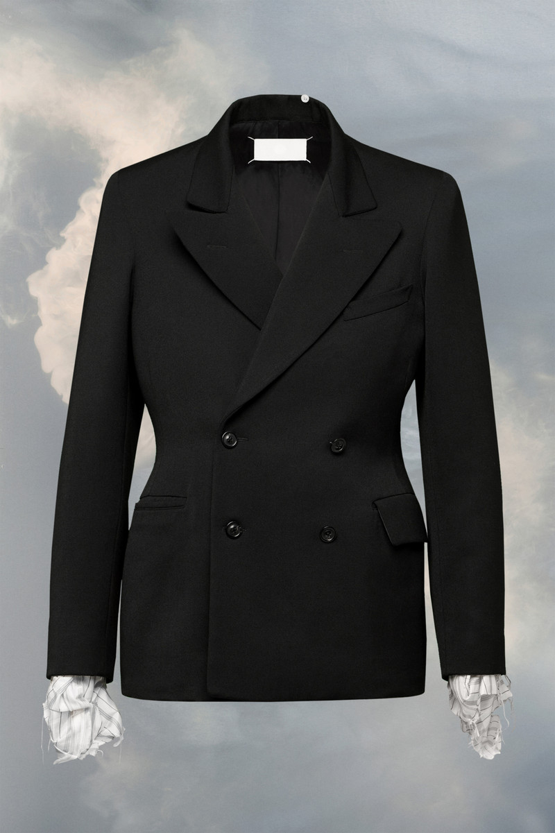 Wool couture waist suit jacket 1