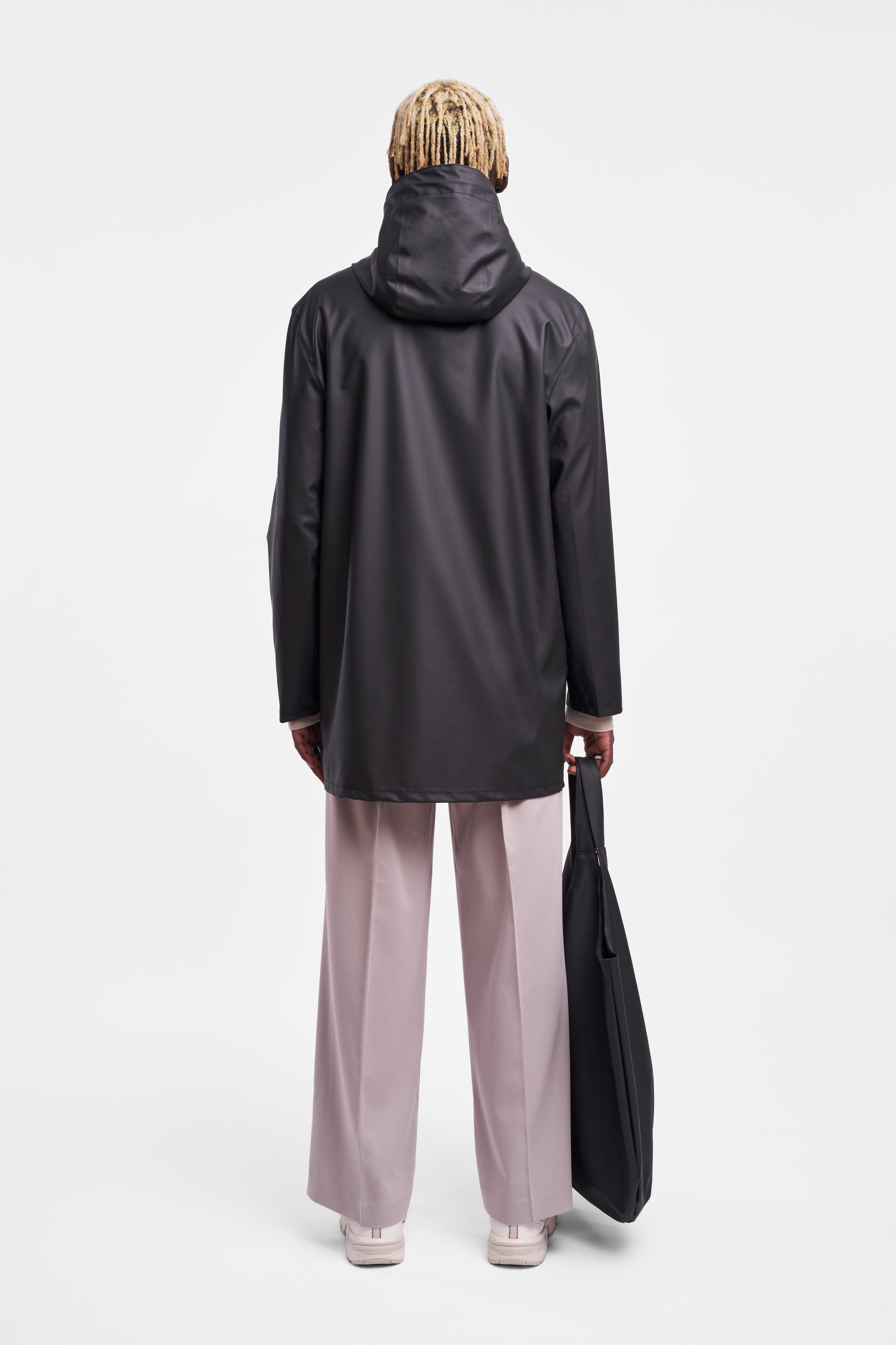 Stockholm Lightwight Zip Raincoat Black - 4