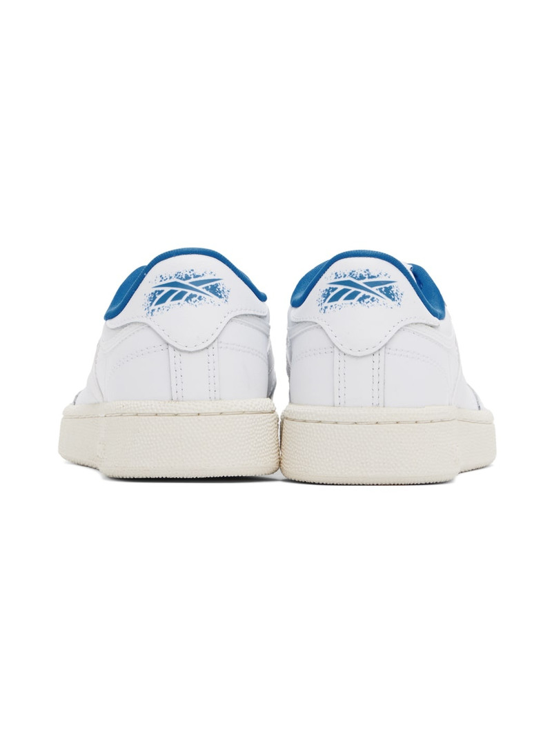 Reebok White & Blue Club C 85 Sneakers outlook