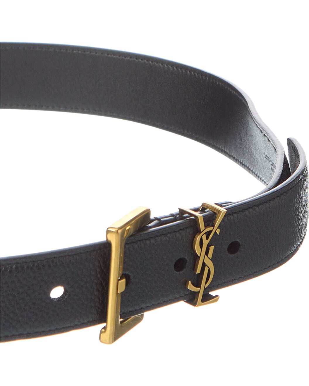 Saint Laurent Cassandre Leather Belt - 2
