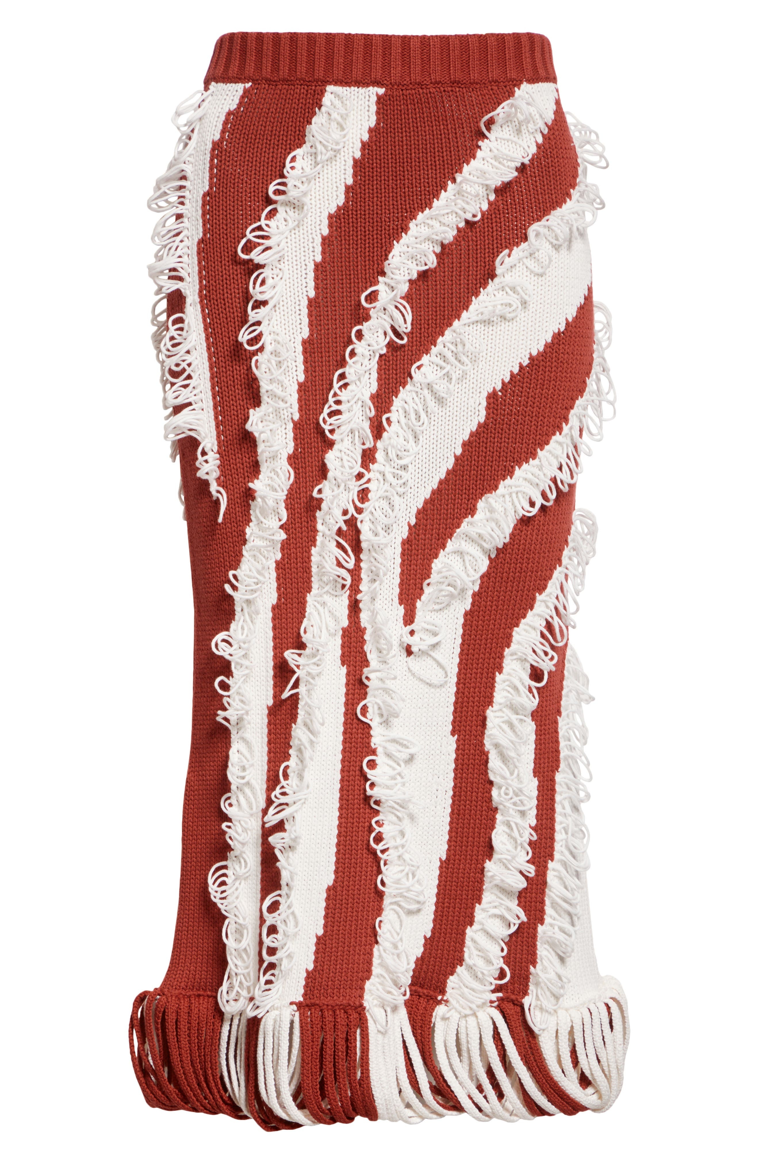 Diotima Roaring Knit Midi Skirt in Paprika-White at Nordstrom - 6