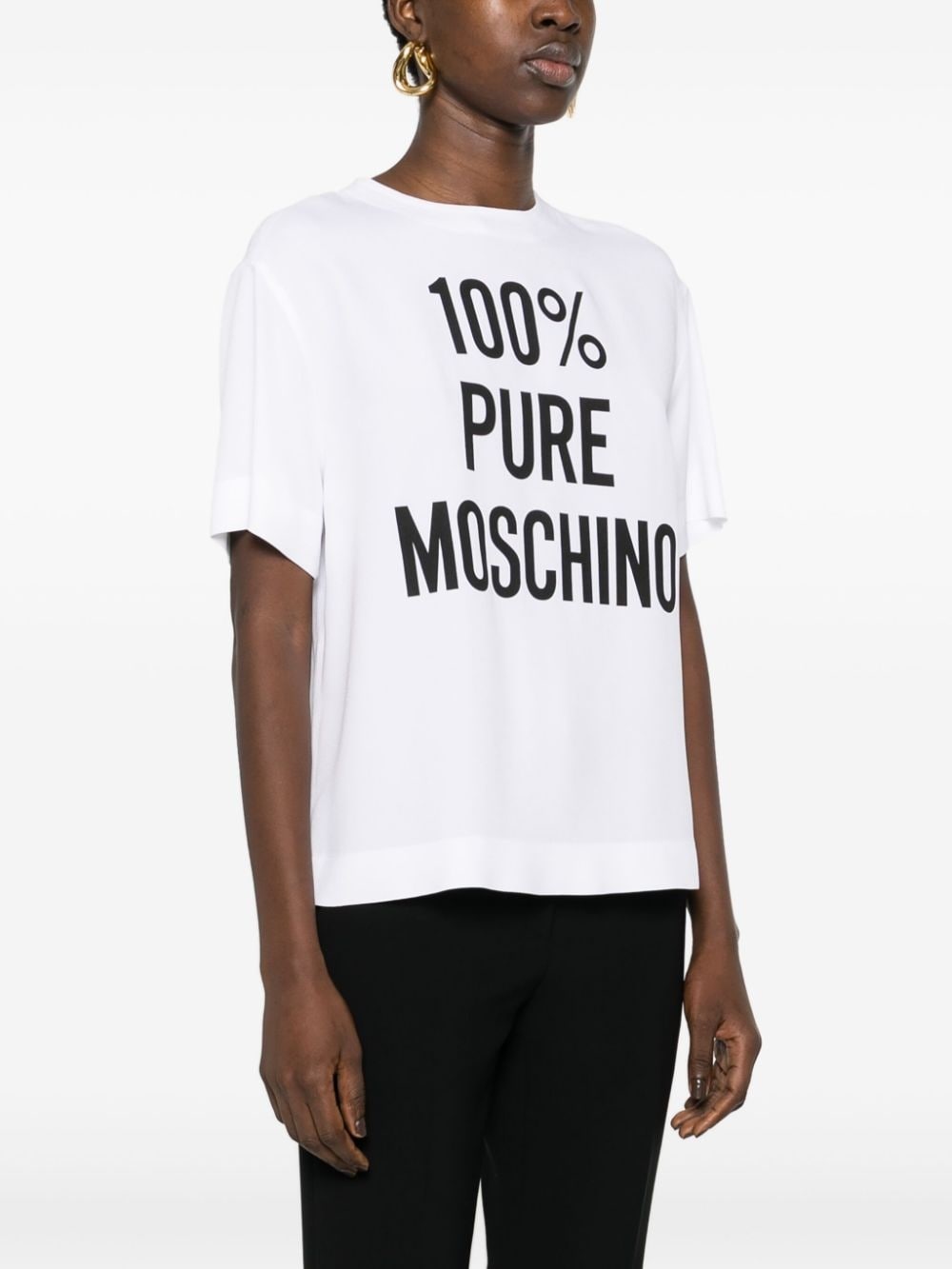 slogan-print blouse - 3