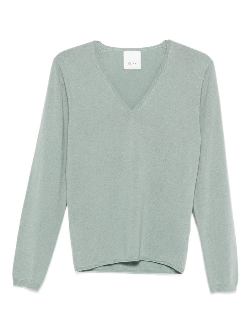 V-neck long-sleeve sweater 1
