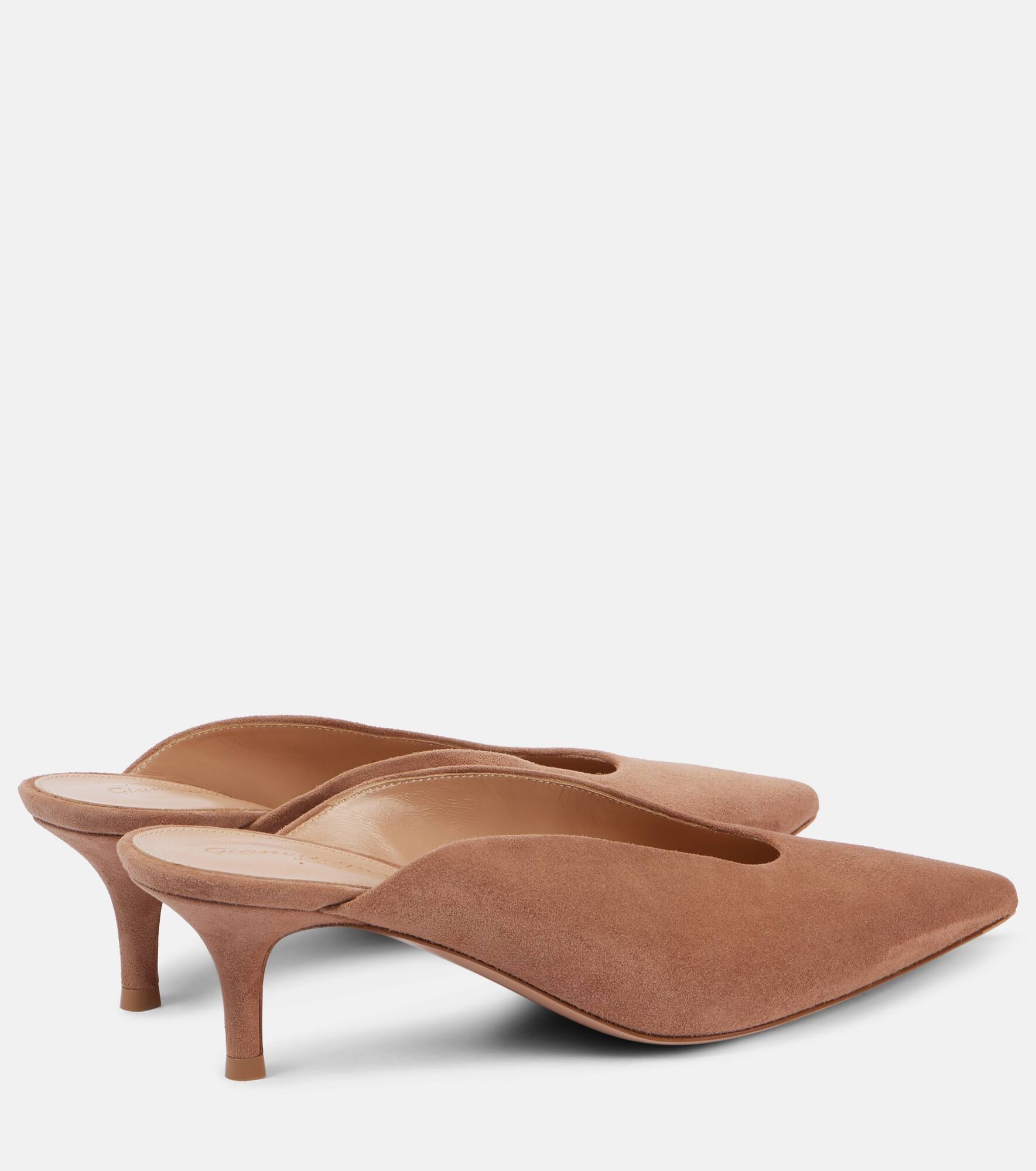 Suede mules - 3