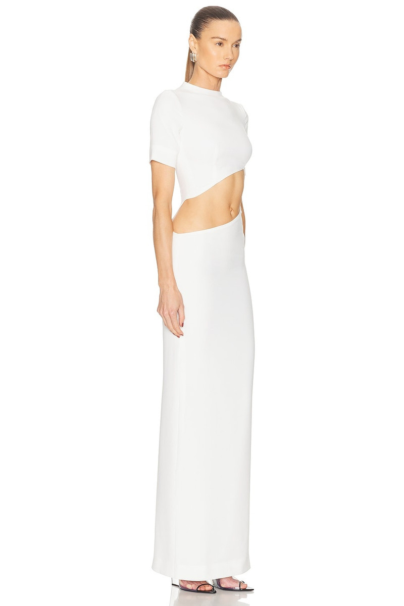 Short Sleeve Front Cutout Dress 2