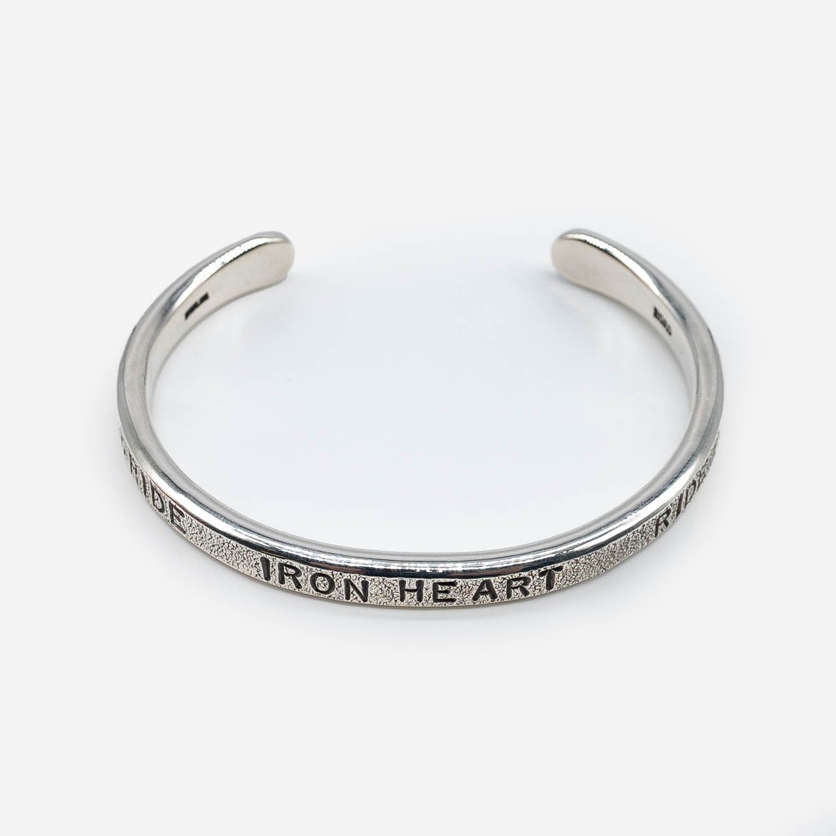 IHSI-30 Iron Heart Hard Strike Bangle - Sterling Silver - 7