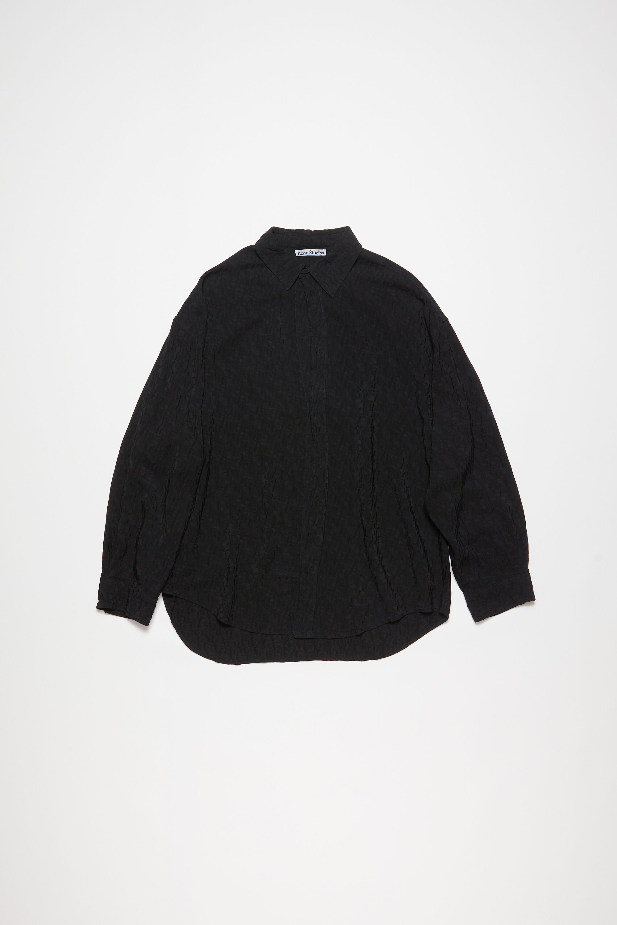 Button-up shirt monogram - Black - 6