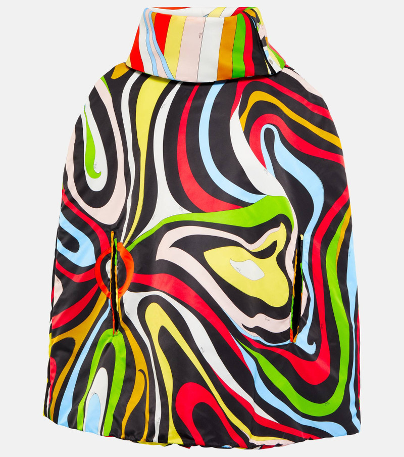 x Fusalp printed poncho - 1