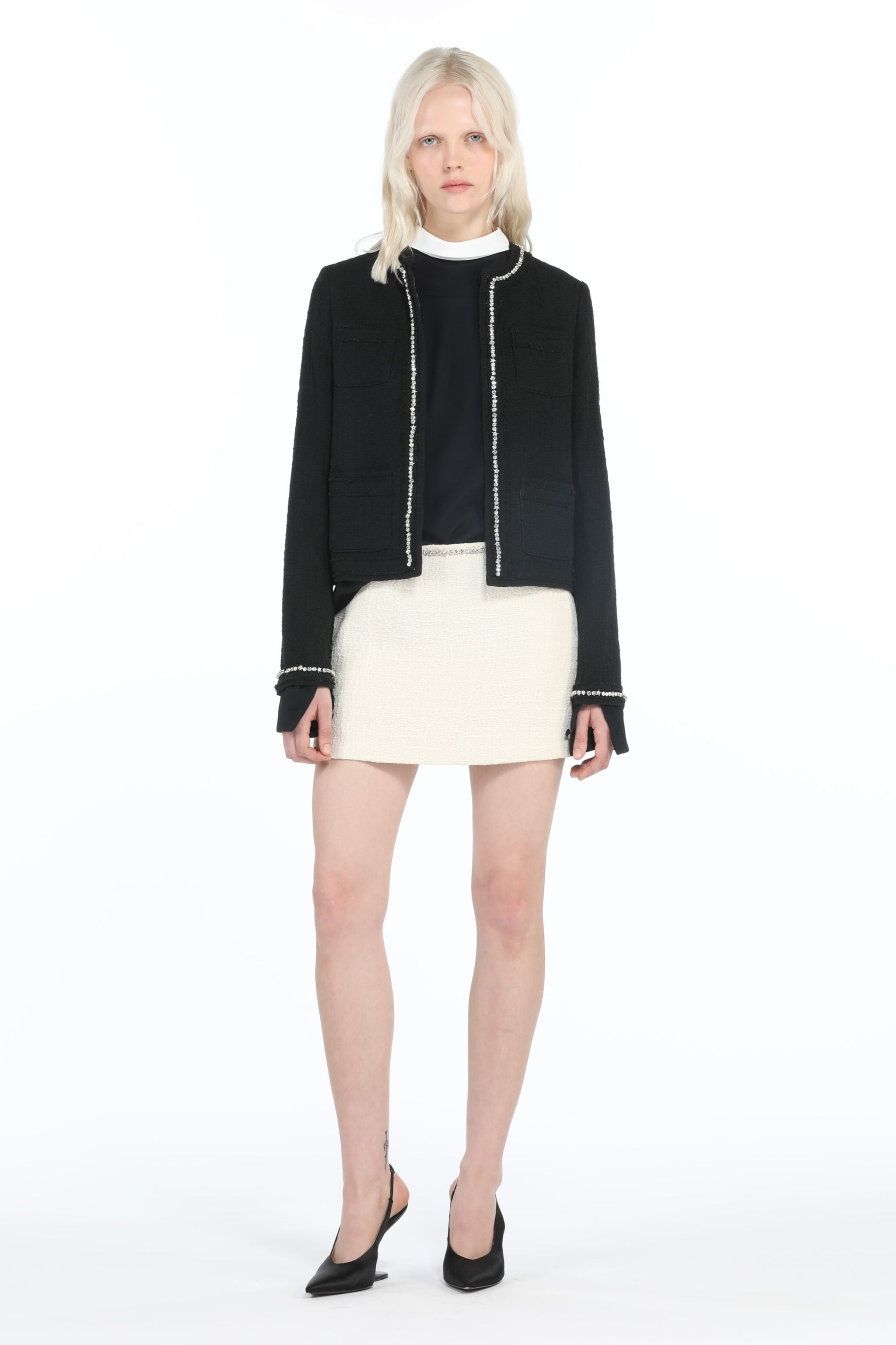 CRYSTAL-EMBELLISHED SKIRT - 4