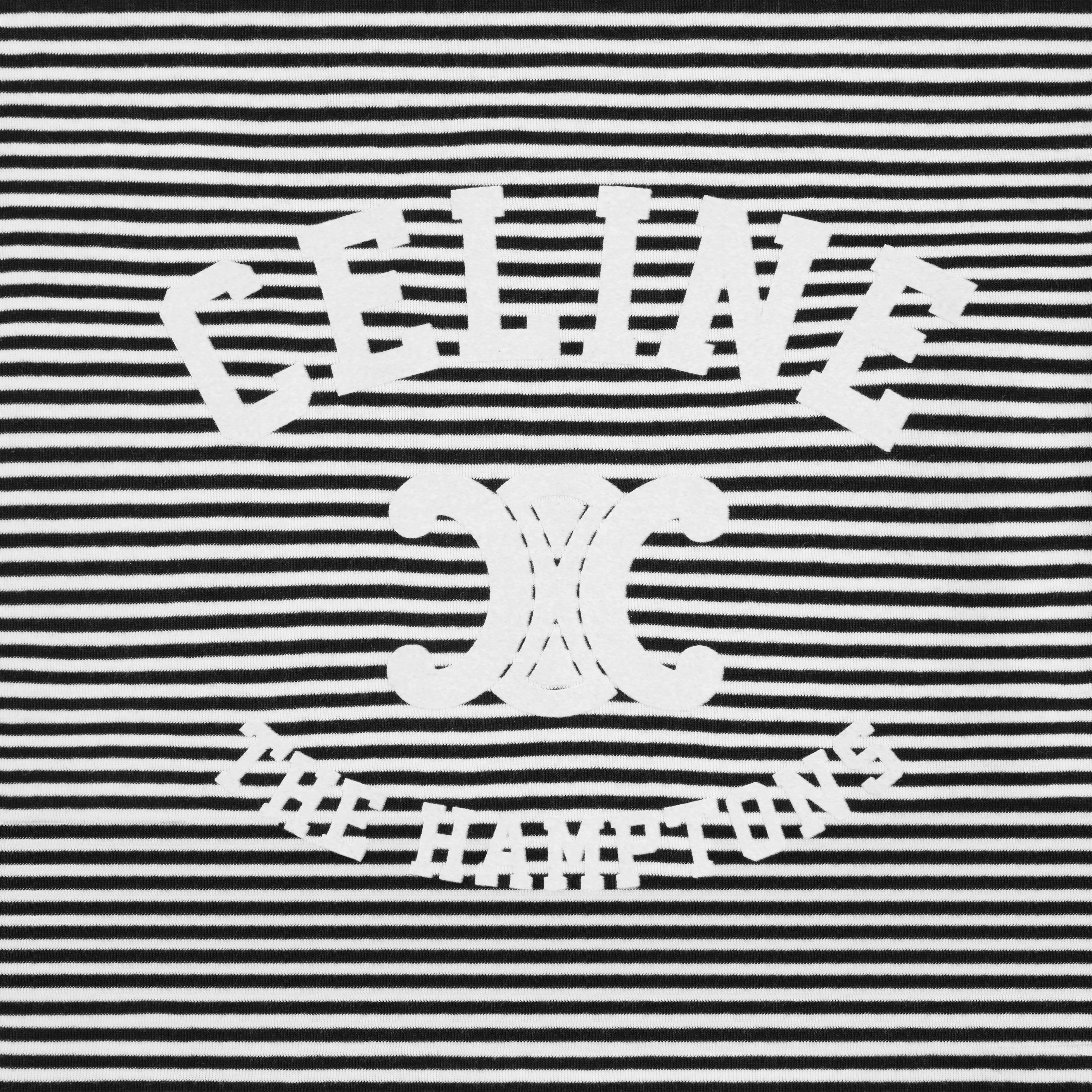 CELINE celine hamptons 70's t-shirt in striped jersey