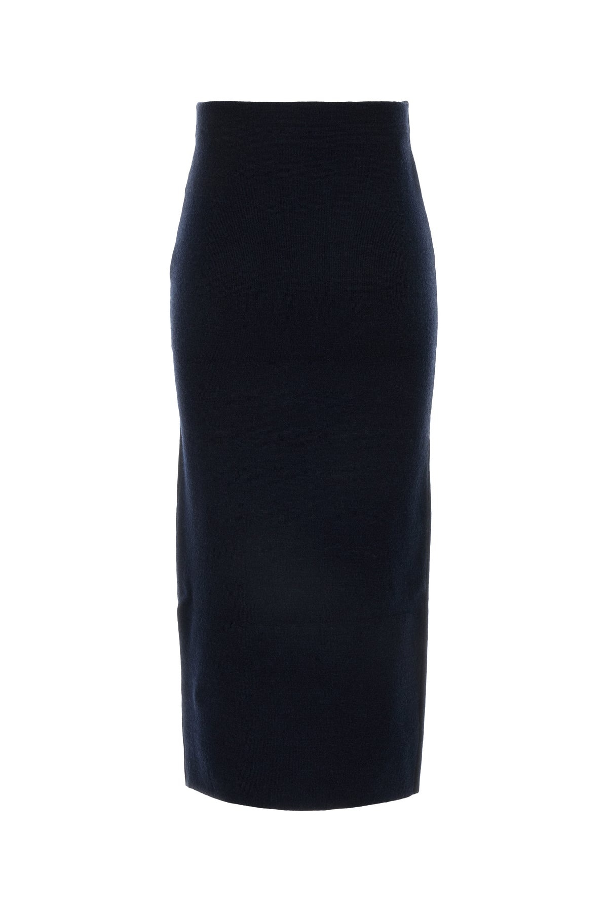 Midnight blue wool blend skirt - 2