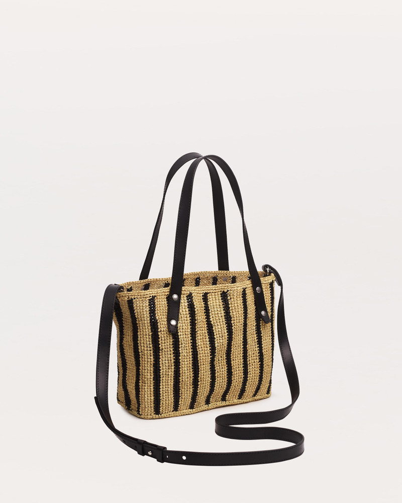 rag & bone Small Striped Straw Tote Bag outlook