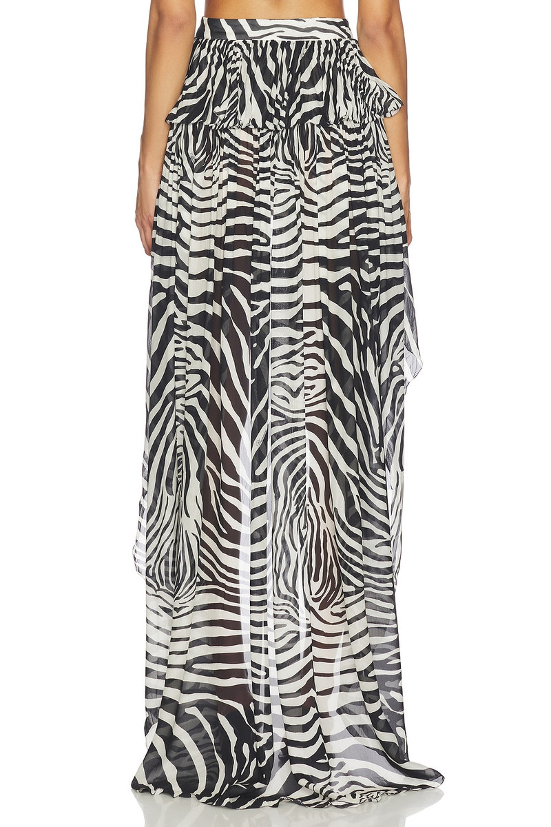 Print Chiffon Skirt 4