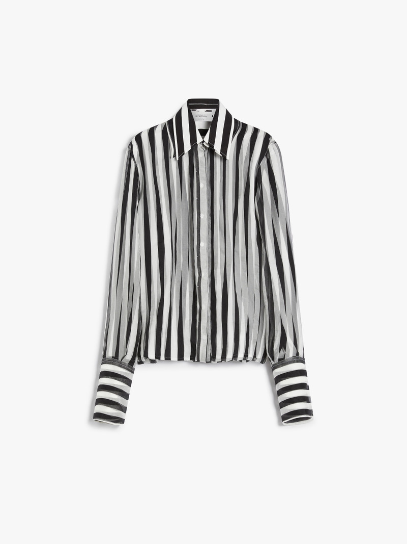 SUMERO Poplin and silk organza shirt - 1