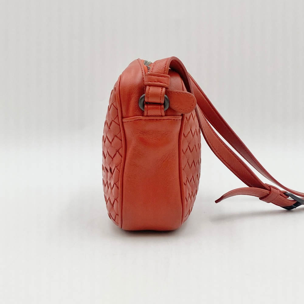 Bottega - Bottega Veneta Orange Square Crossbody Bag - 4