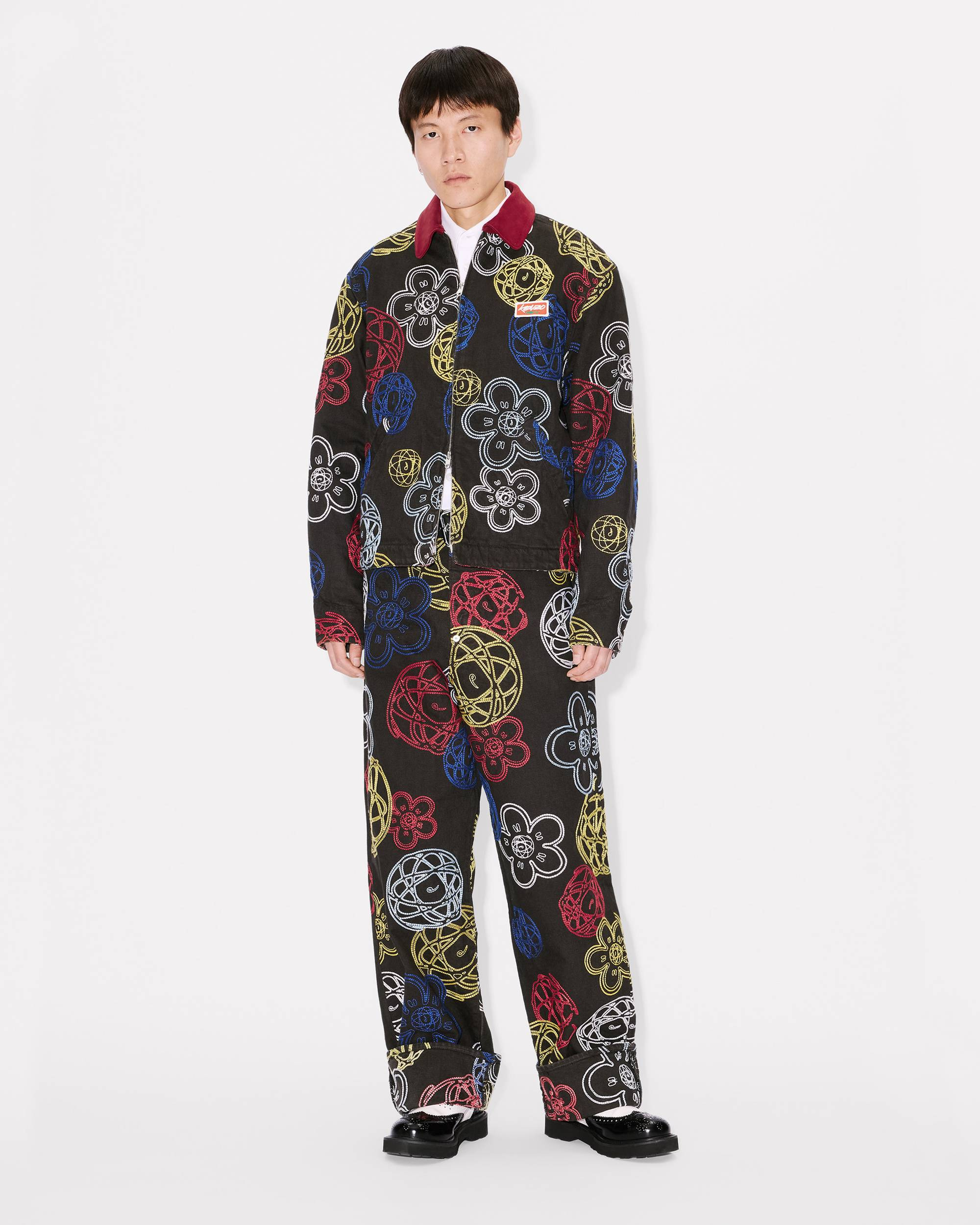 'Kenzo x Futura 2000' embroidered zip-up utility jacket - 3