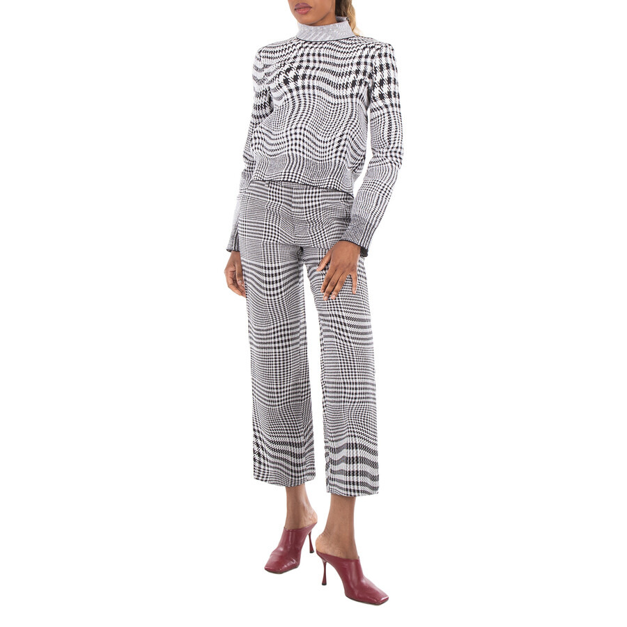 Burberry Monochrome Vintage Check Trousers - 3