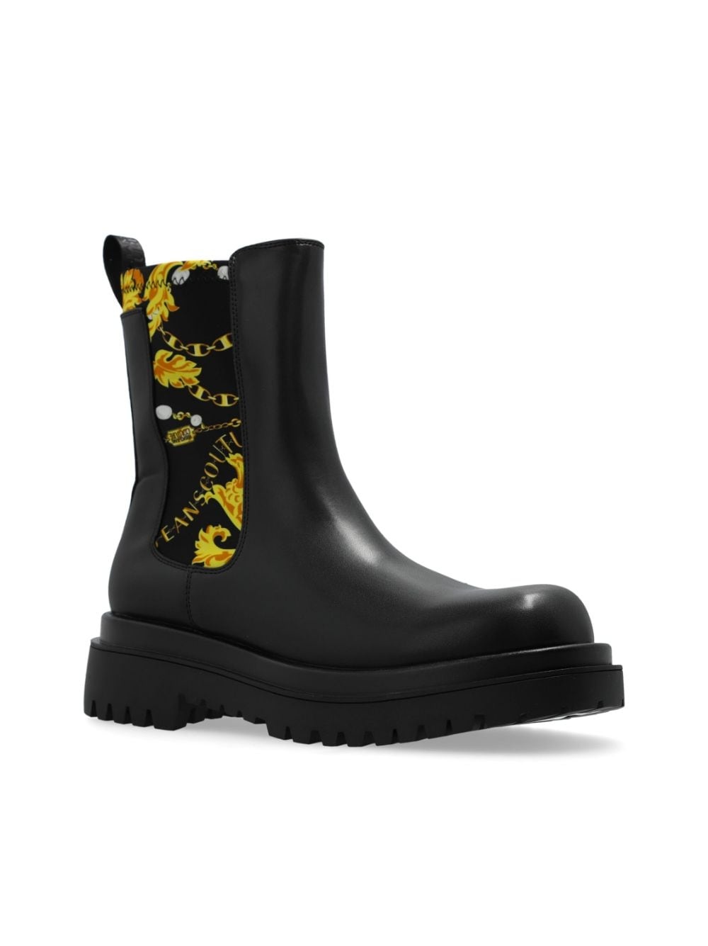 Chain Couture-print boots - 4
