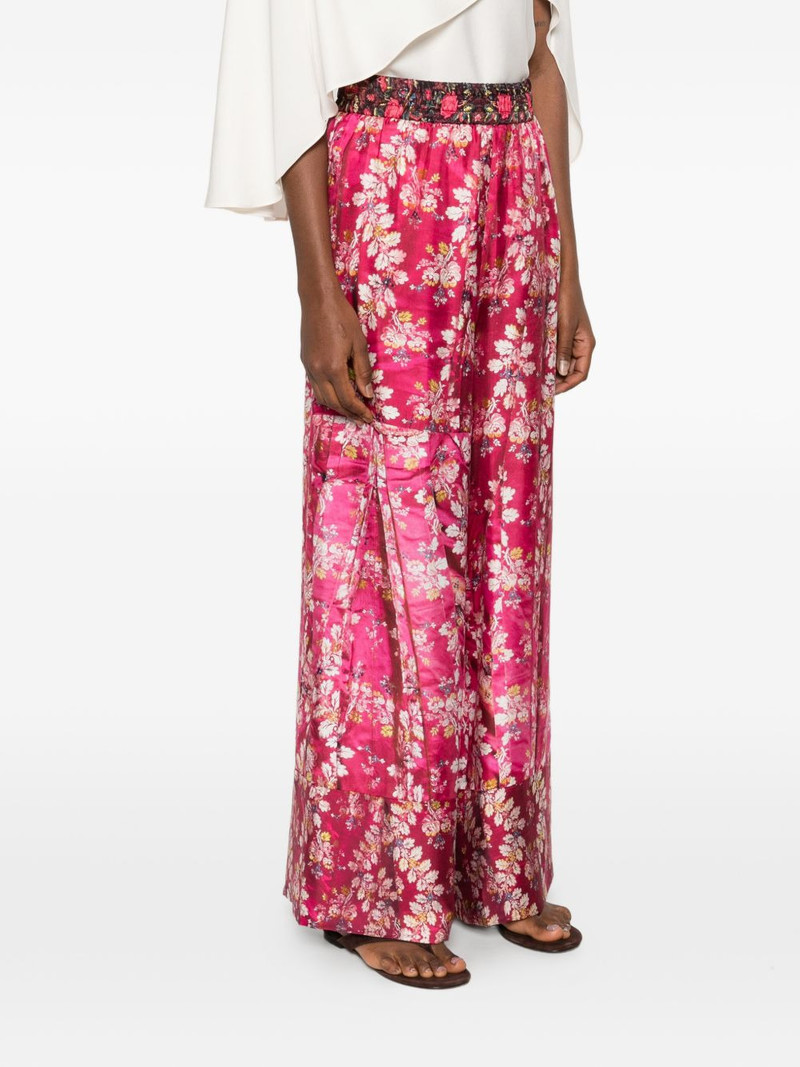 flora-print palazzo pants 3