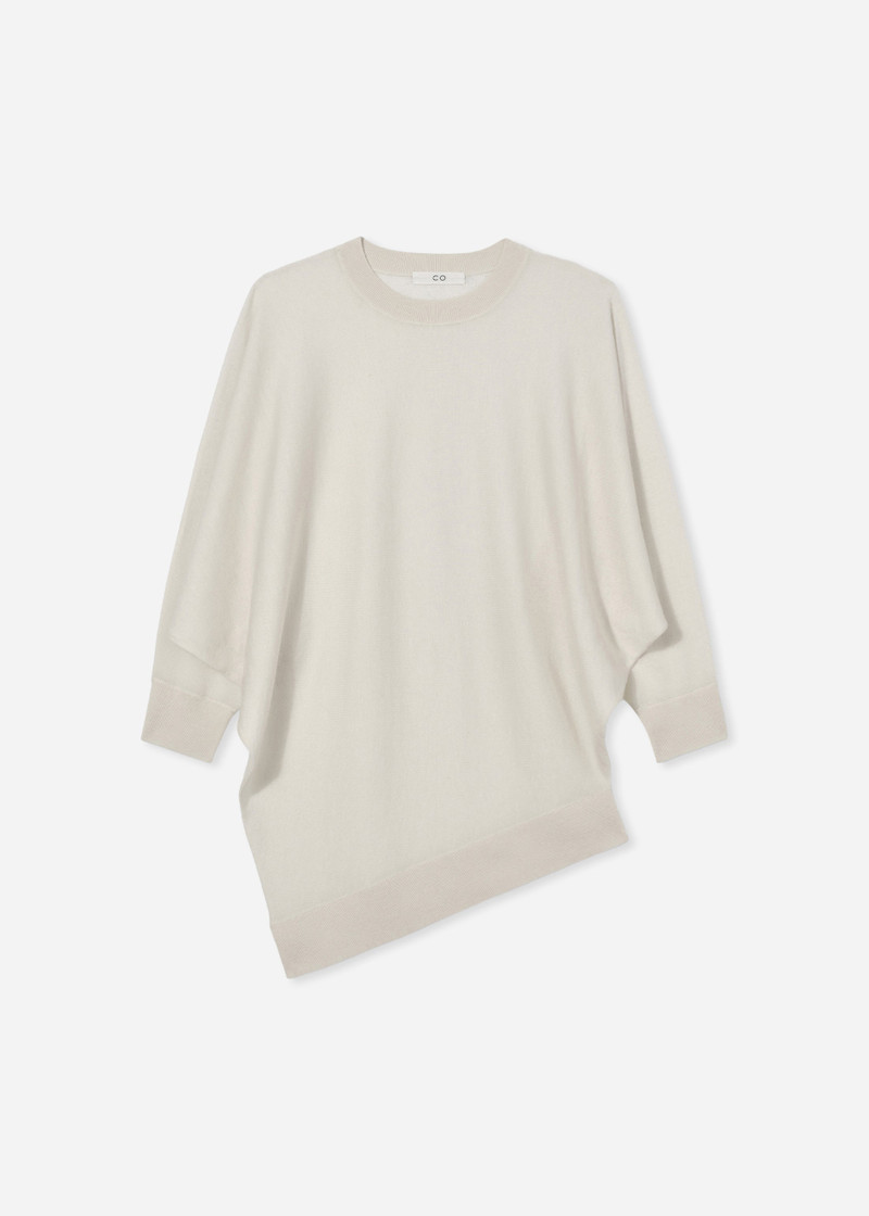 Draped Knit Top in Fine Cashmere 1