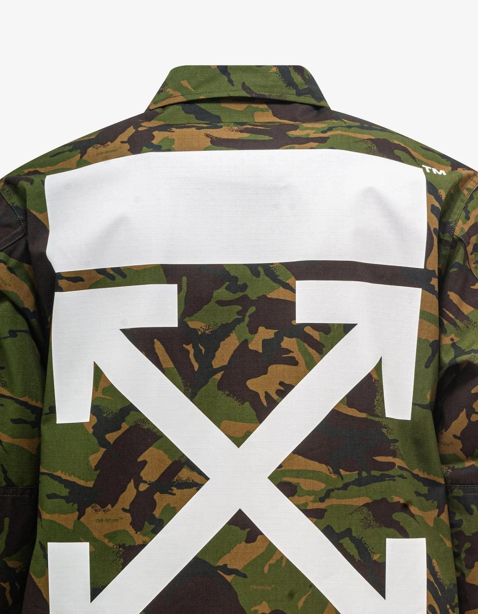 Off-White Green Camouflage Patch Field Jacket - 6