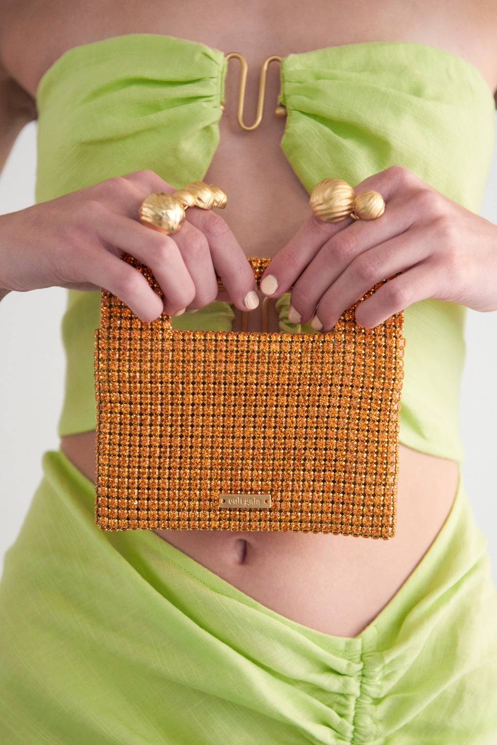 LUCINDA NANO RHINESTONE CLUTCH - 4