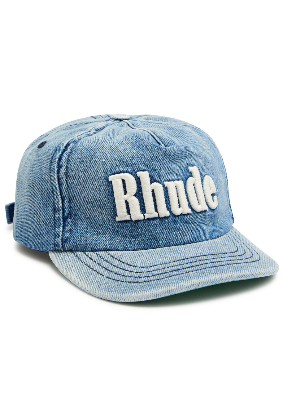 Rhude Logo-embroidered Denim cap - 1