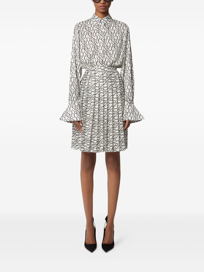 NINA RICCI bell-cuff printed shirt outlook